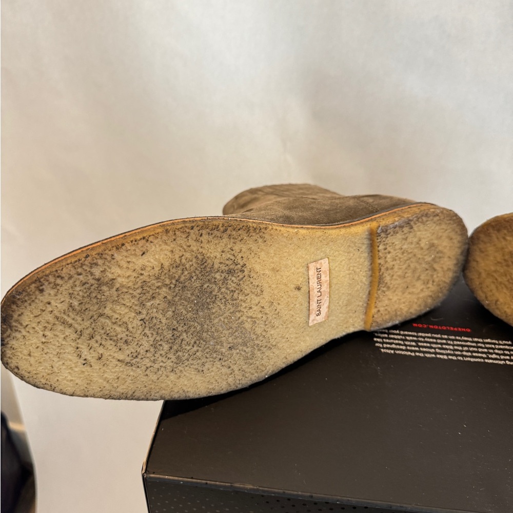 Saint Laurent Suede Chelsea Boots - Picture 12 of 15